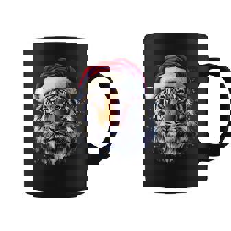 Tiger Santa Hat Zookeeper Tiger Lover Christmas Pajama Coffee Mug | Mazezy