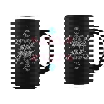 Transgender Snowflake Trans Snow Flake LGBT Transexual Xmas Graphic Print Coffee Mug - Monsterry