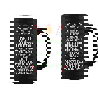 Trump Due To Inflation Ugly Christmas Sweaters For Women Coffee Mug | Mazezy