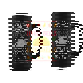 Ugly Christmas Jingle Bells Taco Shells Sweater Mexican Food Tank Top Graphic Print Coffee Mug - Monsterry
