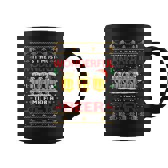 Ugly It's The Most Wonderful Time For A Beer Christmas Coffee Mug | Mazezy