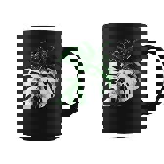 Variegated Monstera Deliciosa Variegata Leaf Leaves Plant Graphic Print Coffee Mug - Monsterry