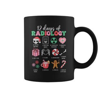 Vintage Christmas 12 Days Of Radiology X-Ray Christmas Graphic Print Coffee Mug - Monsterry