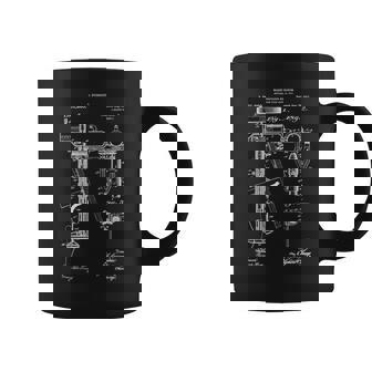 Vintage Patent Print 1911 Outboard Boat Motor Cool Blueprint Graphic Print Coffee Mug - Monsterry