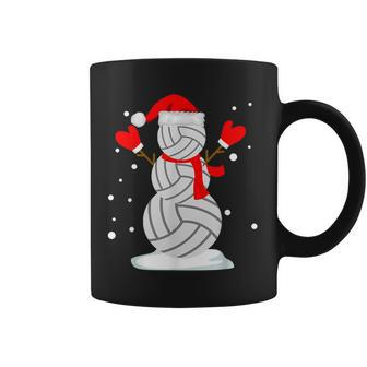 Volleyball Snowman Christmas Shirts T-Shirt Graphic Print Coffee Mug - Monsterry