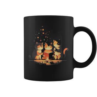 Weihnachtskatze Katze Süßer Hut Kunst Illustration Tassen - Geschenkecke