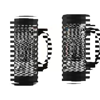 Weirdcore Aesthetic Skeleton Weird Eye Oddcore Graphic Print Coffee Mug - Monsterry