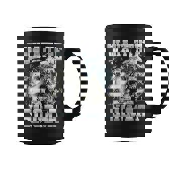 Wolf What The Sigma Alpha Wolf Meme Women Coffee Mug | Mazezy