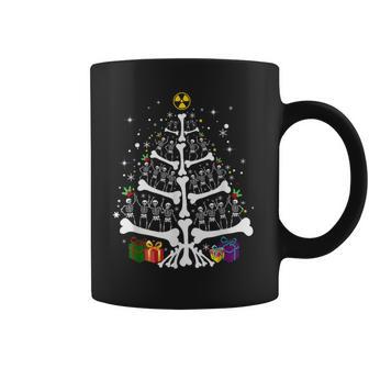 Women Radiology Skeleton Christmas Tree Xray Tech Team Graphic Print Coffee Mug - Monsterry