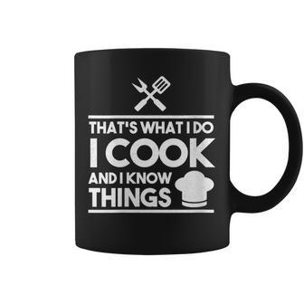 Women's Cooking Koch Das Ist Was Ich Mache Ich Koche Und Weiß Dinge Tassen - Geschenkecke