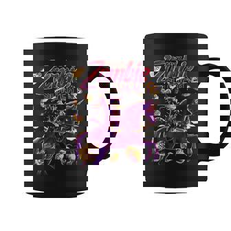 Zombie Slayer Cat Riding a Unicorn Horse With Machine Guns Graphic Print Coffee Mug - Monsterry