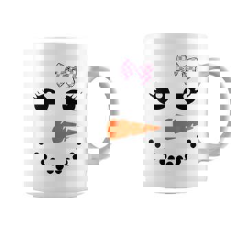 Cute Snowman Coquette Bow Christmas Snowgirl Costume Coffee Mug - Thegiftio UK
