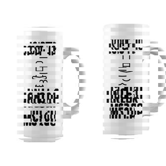 Handlebar Mustache Top Hat Monocle Pun Graphic Print Coffee Mug - Monsterry