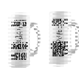 Handlebar Mustache Top Hat Monocle Pun Tank Top Graphic Print Coffee Mug - Monsterry