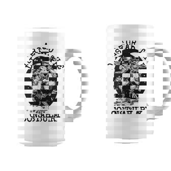 Leftist Disregard The Constabulary Weird Dancing Frogs Graphic Print Coffee Mug - Monsterry