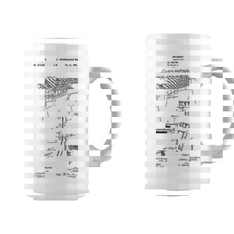 Marimba Blueprint Vintage Patent Instrument Marimba Player Graphic Print Coffee Mug - Monsterry
