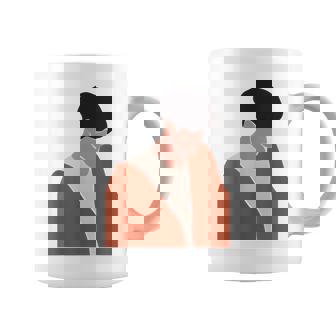Modern Abstract Male Portrait Faceless Guy Man Hipster Art Graphic Print Coffee Mug - Monsterry
