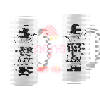 Nene Claus Red Plaid Grandma Graphic Print Coffee Mug - Monsterry