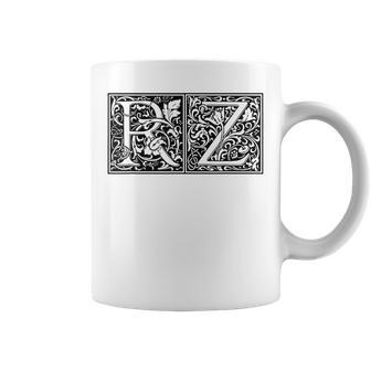 Rz Initials R Z Name Surname Onomastics Onomatology Gray Tassen - Geschenkecke