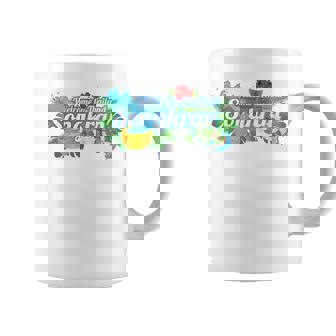 Songkran Thailand Water Games Vacation Palms Souvenir Beach Graphic Print Coffee Mug - Monsterry