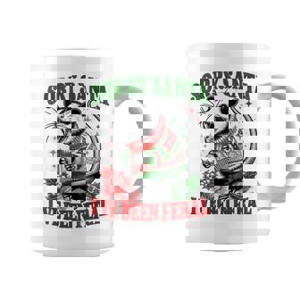 Sorry Santa I've Been Feral Opossum Possum Christmas Coffee Mug - Thegiftio