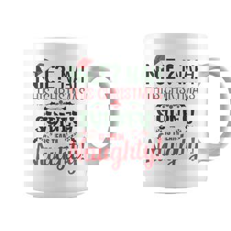 SYDNEY Personalized Christmas Naughty Nice SYDNEY Name Tank Top Graphic Print Coffee Mug - Monsterry