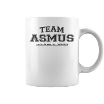 Team Asmus Stolze Familie Nachname Geschenk Tassen - Geschenkecke