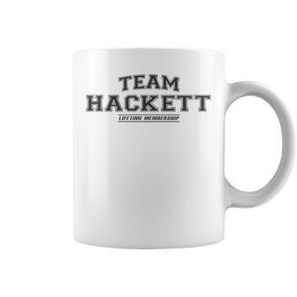 Team Hackett Stolzer Familiennachname Nachname Tassen - Geschenkecke