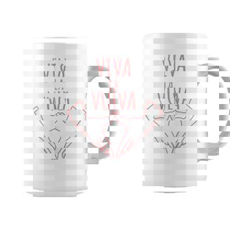 Viva-La Vulva Lesbian Pride Gay Pride Women's Graphic Print Coffee Mug - Monsterry