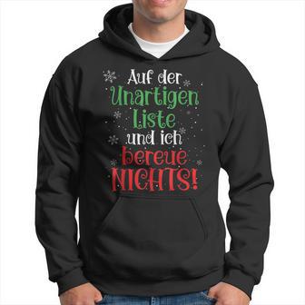 Auf Der Unartigen Liste Christmas Outfit Christmas Kapuzenpullover - Geschenkecke