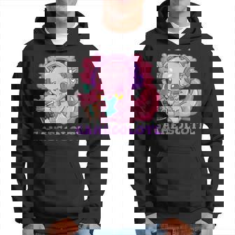 Axolotl Gaming Gamer Video Games Boba Tea Bubble Anime Hoodie - Seseable