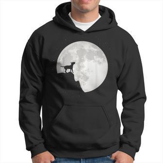 Bull Terrier Dog Portrait Dog Portrait Moon Kapuzenpullover - Geschenkecke