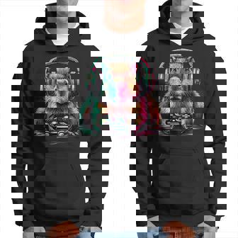 Capybara Video Games Capybara Hoodie - Thegiftio UK