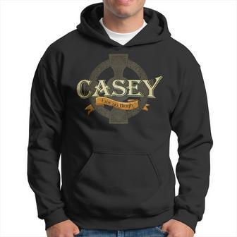 Casey Irischer Nachname Casey Irish Family Name Keltisches Kreuz Kapuzenpullover - Geschenkecke