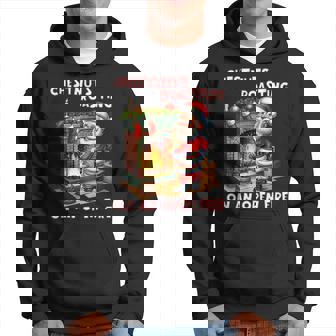 Chestnuts Roasting On Open Fire Rude Santa Christmas Hoodie | Seseable UK