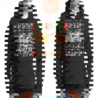 Christmas Everyone Communicates Differently Speech Therapy Hoodie | Mazezy