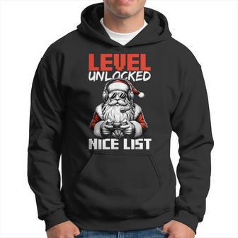 Christmas Gamer Boys Nice List Video Game Santa Xmas Hoodie - Thegiftio UK