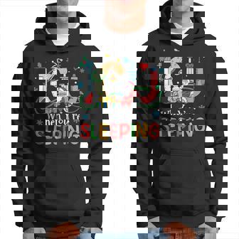 Christmas Icu When You're Sleeping Santa Christmas Nurses Hoodie - Thegiftio UK