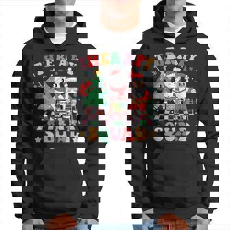 Christmas Therapy Squad Slp Ot Pt Therapy Team Santa Snow Hoodie - Monsterry