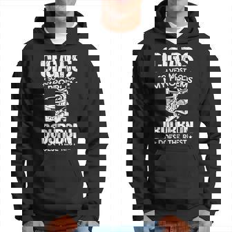 Cigars Solve Most Of My Problems Bourbon Does The Rest Hoodie | Seseable CA