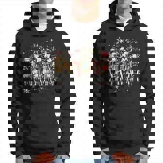 Cow Christmas Xmas Cow Lover Hoodie | Mazezy