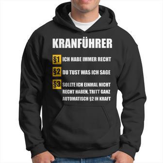 Crane Driver Kapuzenpullover - Geschenkecke