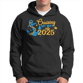 Cruising My Way Into 2025 Happy New Year 2025 Anchor Hoodie - Thegiftio UK
