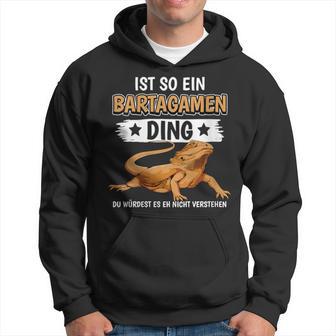 Damen Bartagamen Sachen Ist So Ein Bartagame Ding Bartagame Mit-Ausschnitt Kapuzenpullover - Geschenkecke