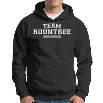 Damen Team Rountree Stolzer Familienname Nachname Geschenk Mit-Ausschnitt Kapuzenpullover - Geschenkecke