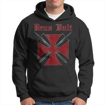 Deusult Helmet Templar Order Templar Holy Cross Kapuzenpullover - Geschenkecke