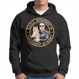 Doge Department Of Government Efficiency Shiba Inu Dog Coin Hoodie - Thegiftio UK