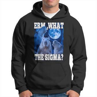 Erm What The Sigma Capybara Meme Hoodie - Thegiftio UK