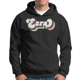 Ezra Name Personalised Surname First Name Ezra Kapuzenpullover - Geschenkecke