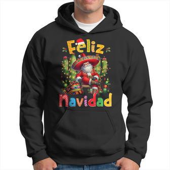 Feliz Navidad Xmas Sweater Santa Sombrero Christmas Mexican Hoodie - Thegiftio UK